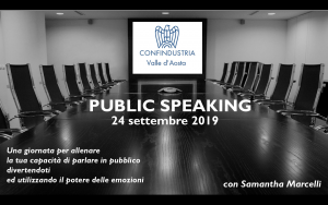public speaking Confindustria